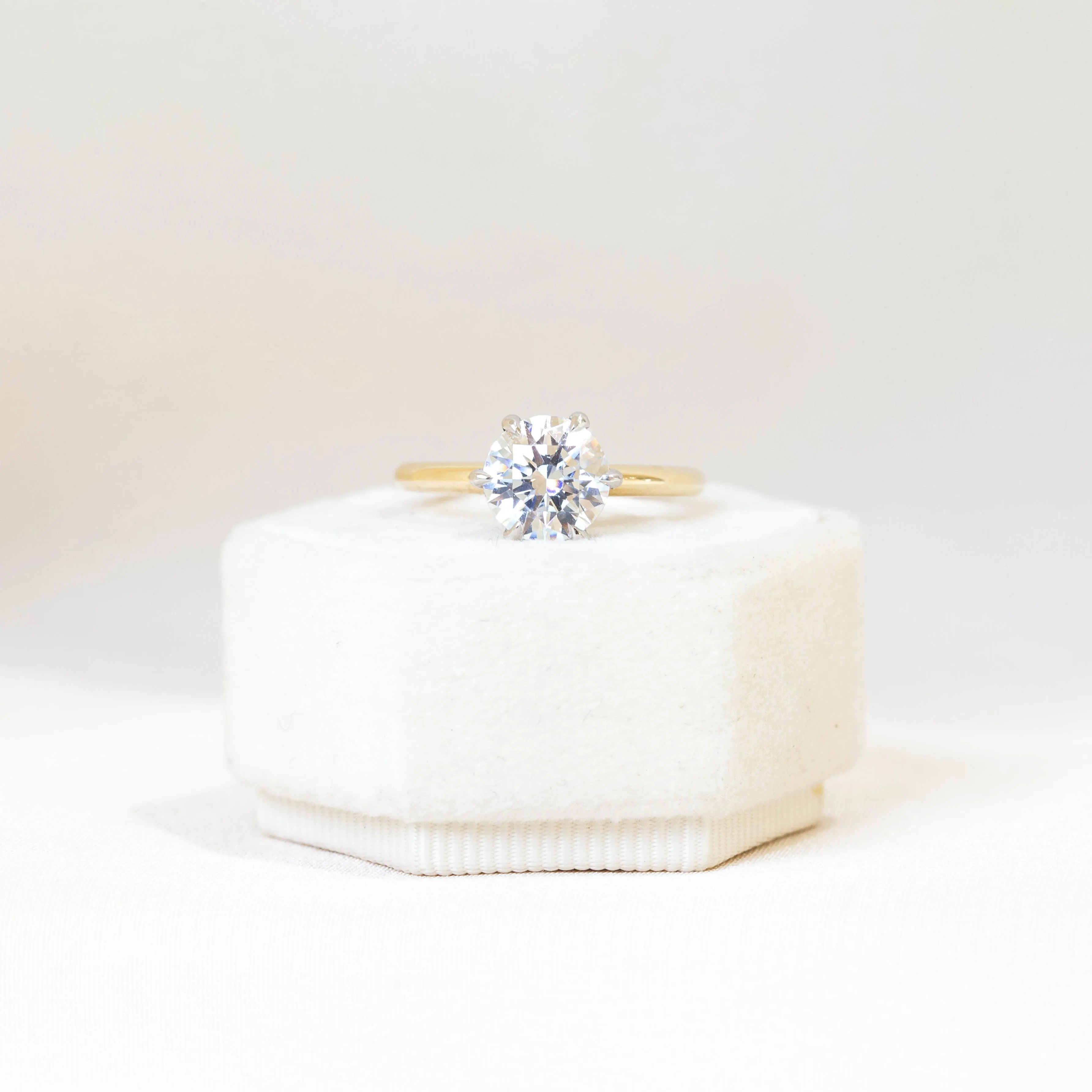 14ky 6-Prong Solitaire Diamond Ring