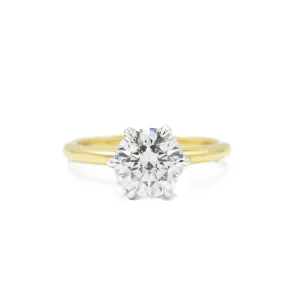 14ky 6-Prong Solitaire Diamond Ring