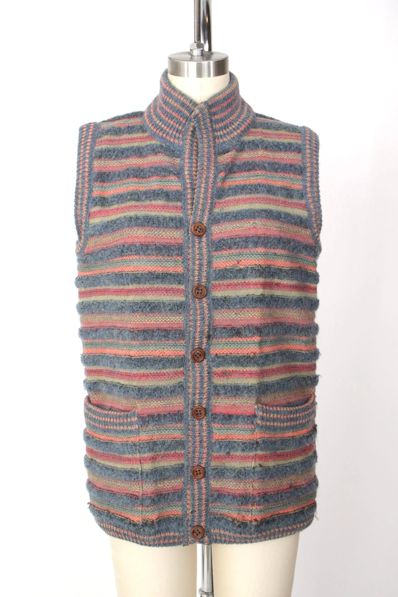 1980s Missoni Wool Reversible Sweater Vest