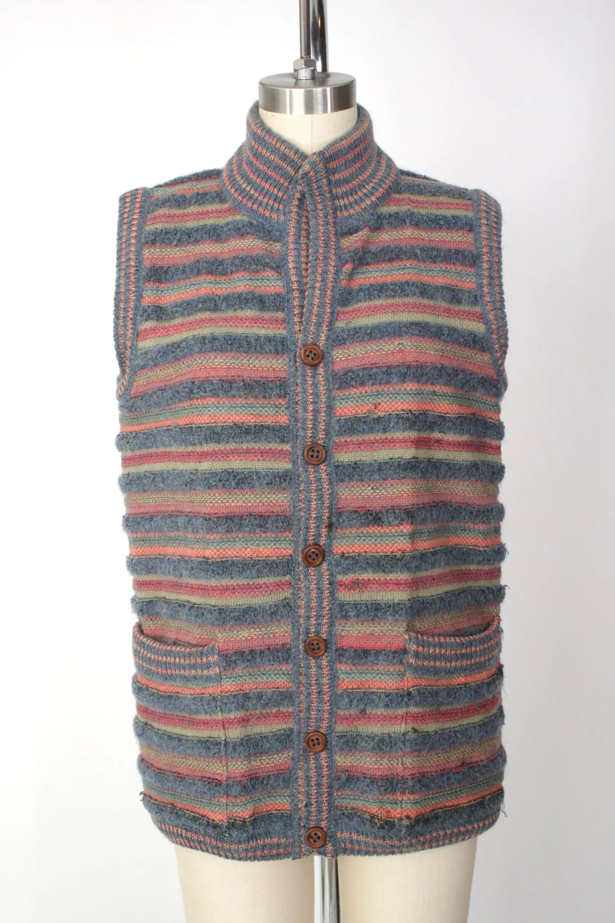 1980s Missoni Wool Reversible Sweater Vest