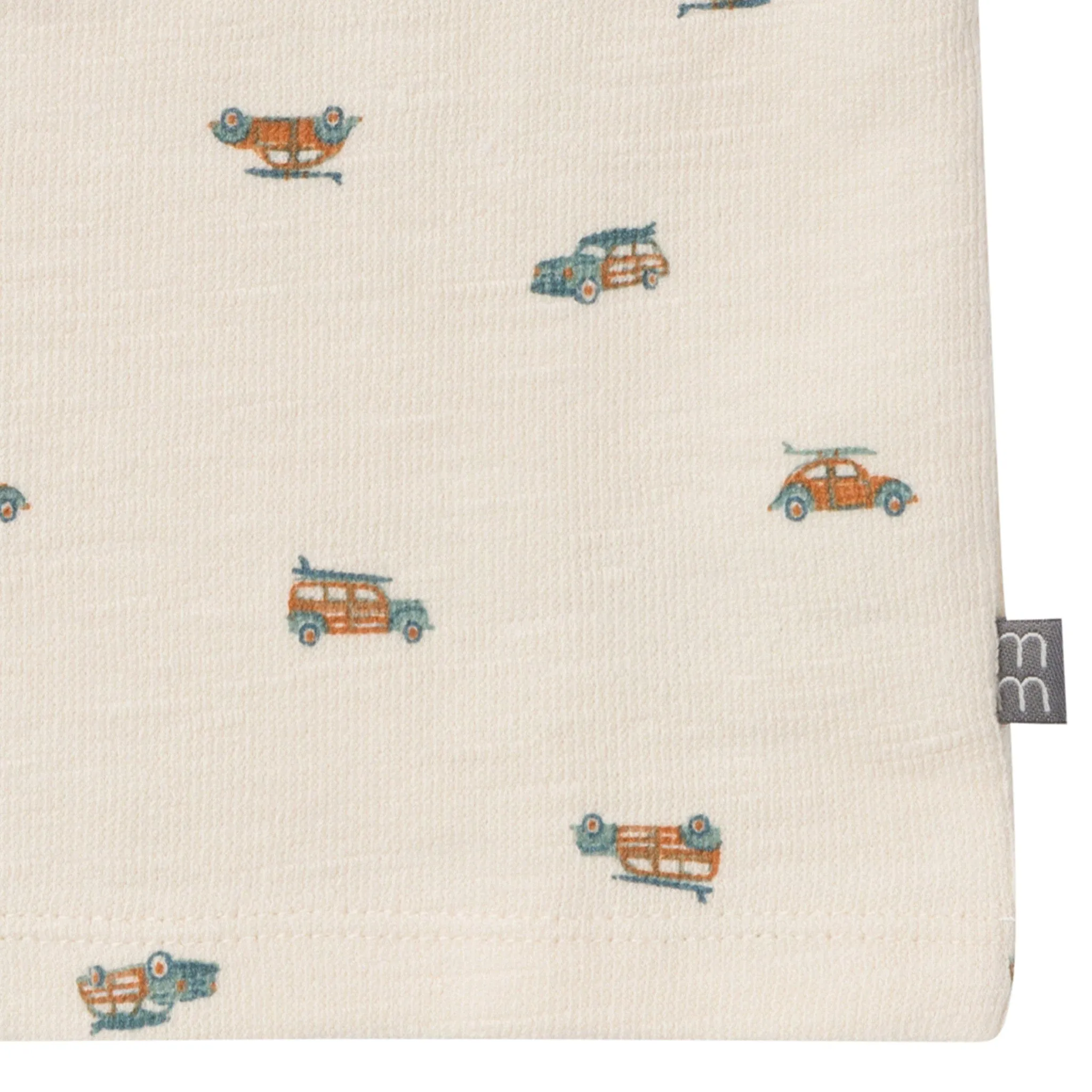 2-Piece Baby Boys Beach Buggys Henley Shirt and Shorts Set