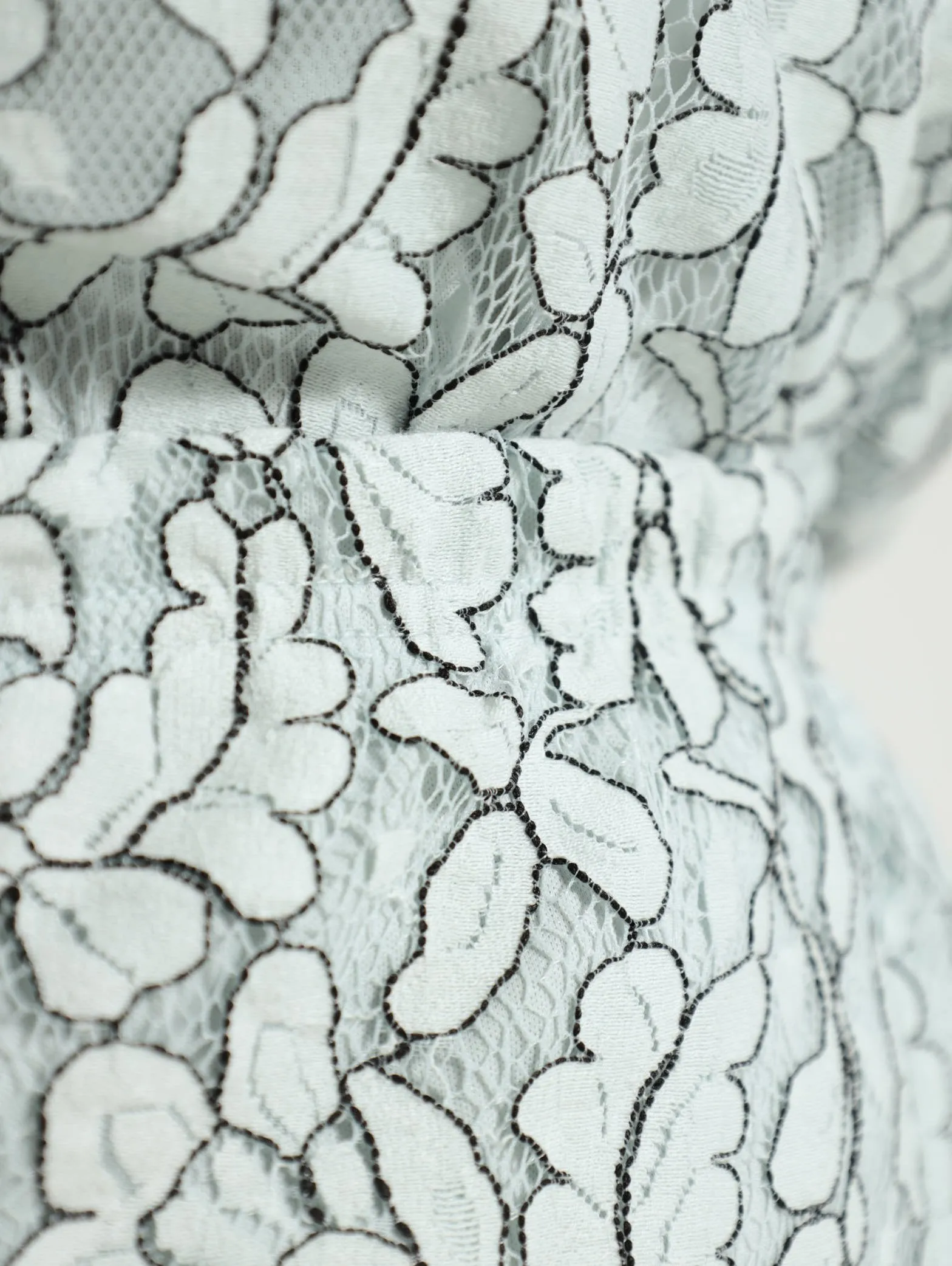 8 Panel Lace Skirt - Light Blue