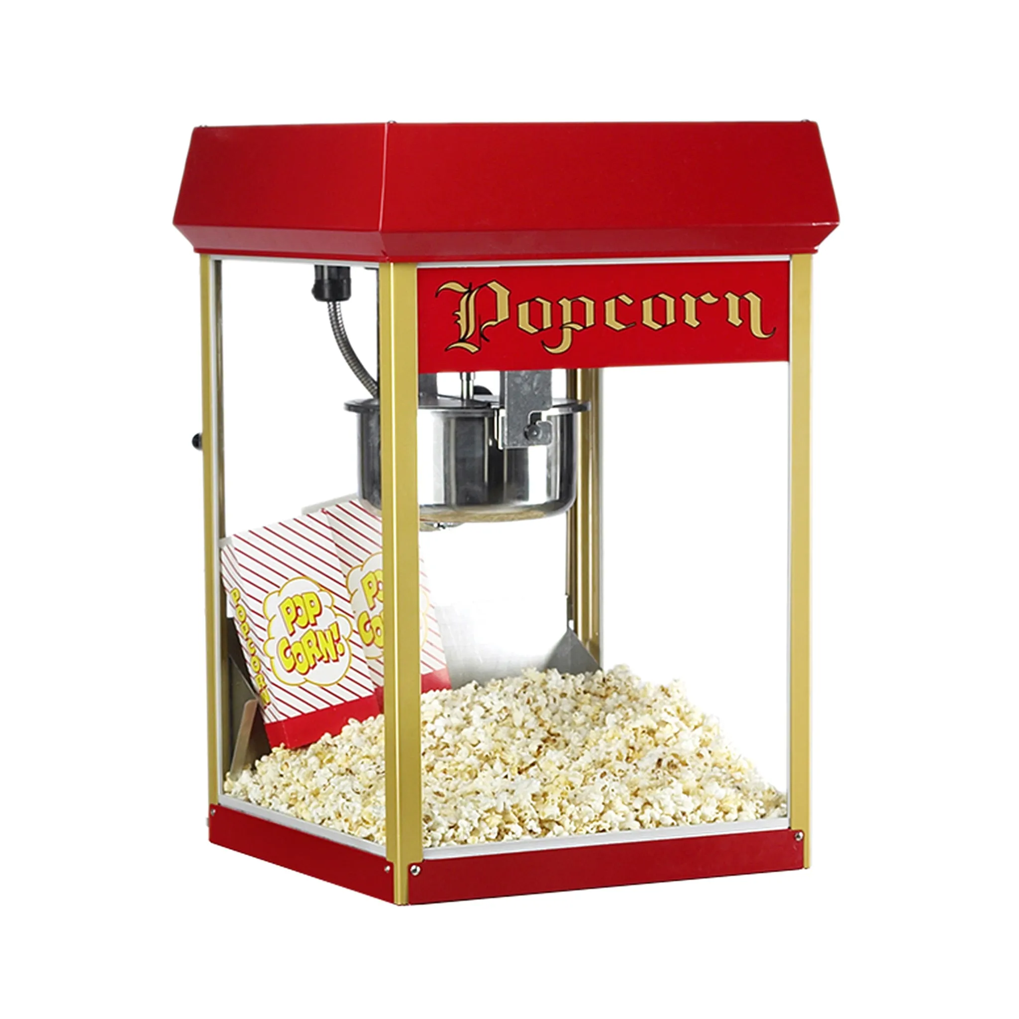 8oz Red Fun Pop Popcorn Machine   Cart  Gold Medal