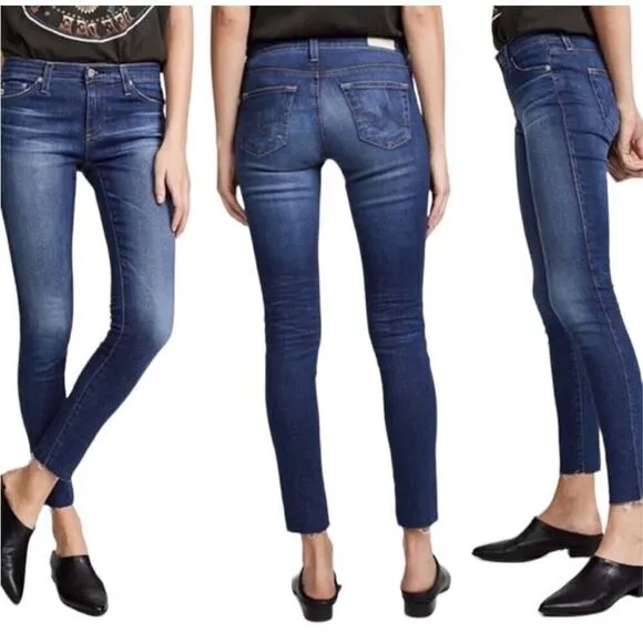 AG Ariano Goldschmied the legging ankle jeans stretch super skinny size 28