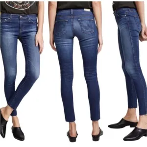 AG Ariano Goldschmied the legging ankle jeans stretch super skinny size 28