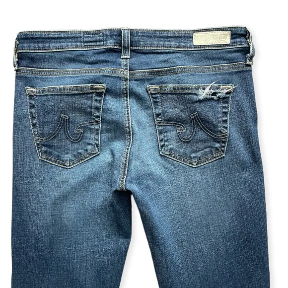 AG The Stevie Destructed Ankle Slim Straight Ankle Size 27