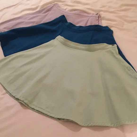 American Apparel Natural Denim Circle Skirts