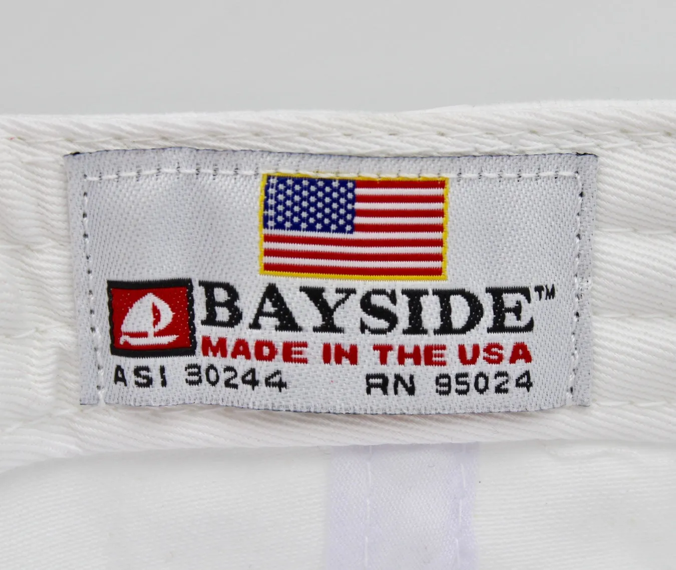 American Flag Hat (100% Made in USA) - White Brim
