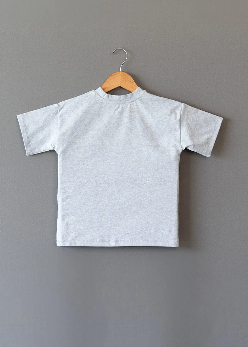Angeles Cloudy Girls Grey T Shirt