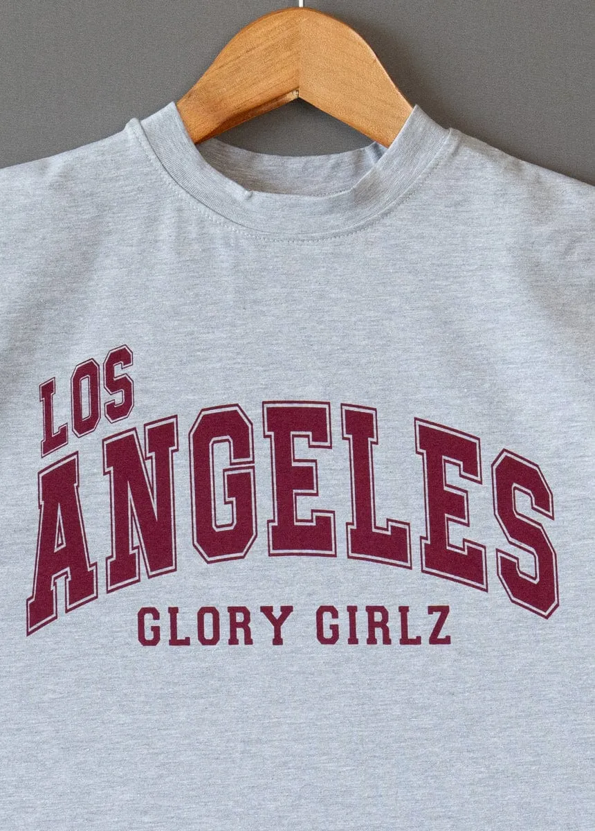 Angeles Cloudy Girls Grey T Shirt