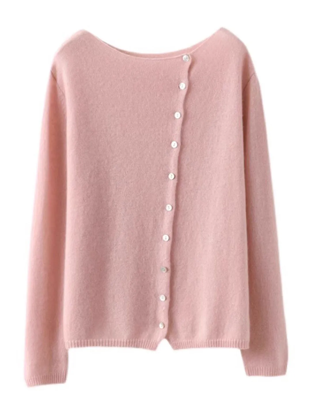 Annamaria | Classic Knit Cardigan with Round Neck