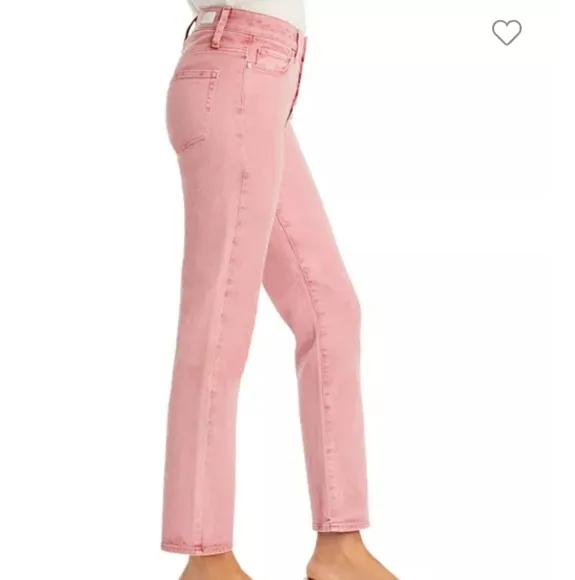 Anthropologie PAIGE CINDY Jeans Womens Size 32 Vintage Rose Luxe Coating $248