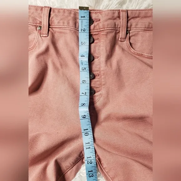 Anthropologie PAIGE CINDY Jeans Womens Size 32 Vintage Rose Luxe Coating $248