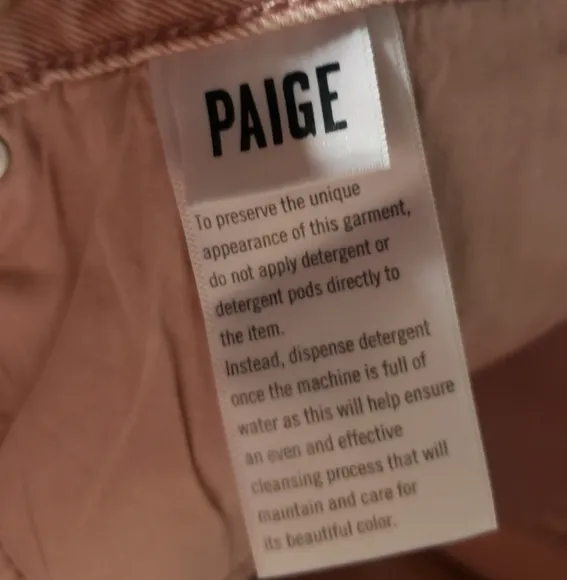 Anthropologie PAIGE CINDY Jeans Womens Size 32 Vintage Rose Luxe Coating $248