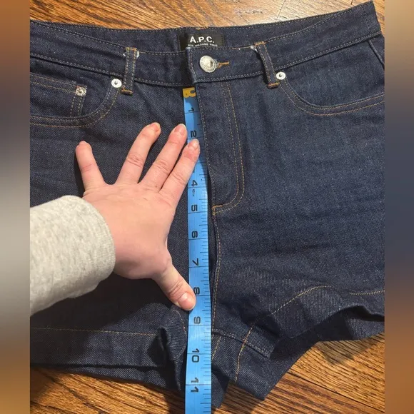 A.P.C. | Blue High Standard Denim Shorts Sz 38/4-6