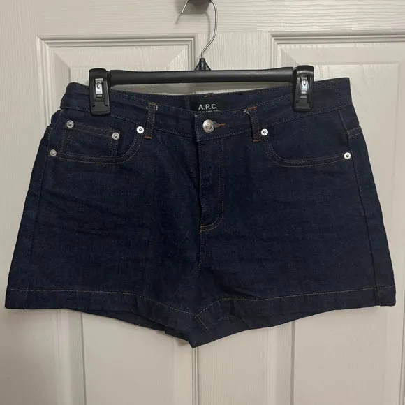 A.P.C. | Blue High Standard Denim Shorts Sz 38/4-6