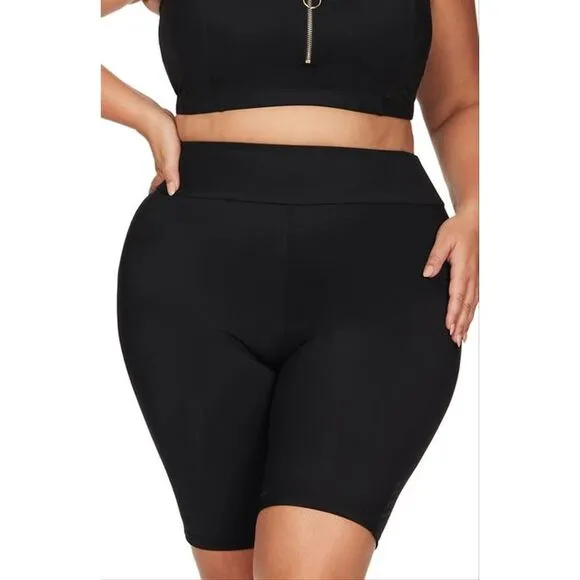Artesands Women's Black Michaelangelo Swim Bike Shorts Size 16 US