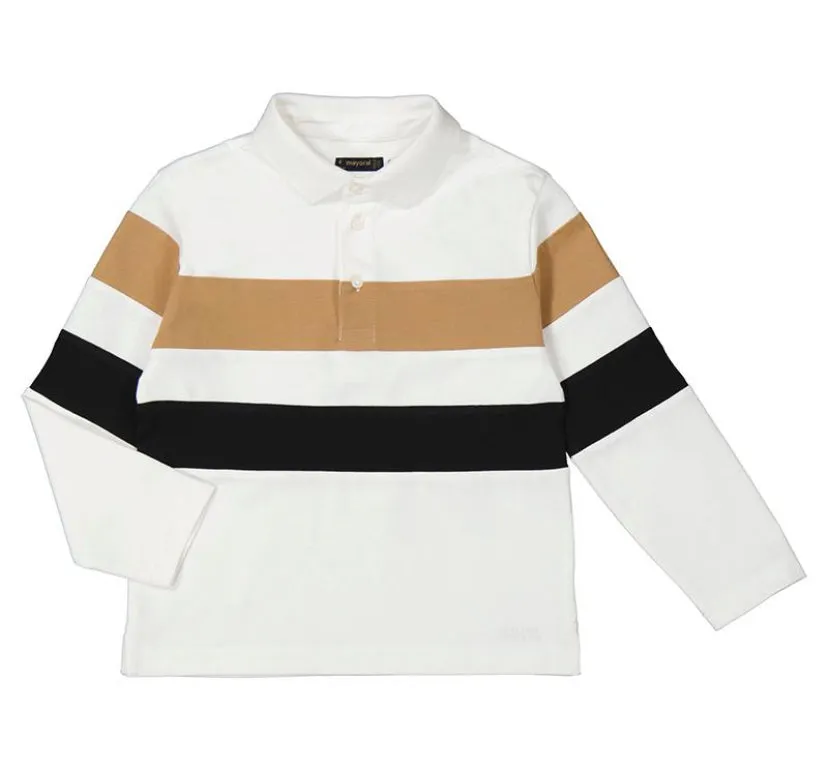 AW24 Mayoral - Boys Long Sleeve Polo Top and Jeans Set