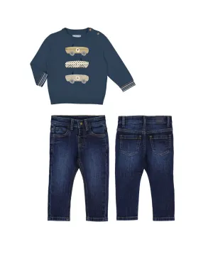 AW24 Mayoral - Boys Top and Jeans Set