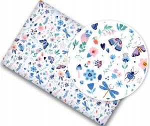 Baby Fitted Sheet 100% Cotton Mattress Toddler Bed 140x70cm On the Meadow
