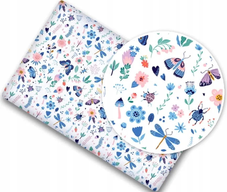 Baby Fitted Sheet 100% Cotton Mattress Toddler Bed 140x70cm On the Meadow