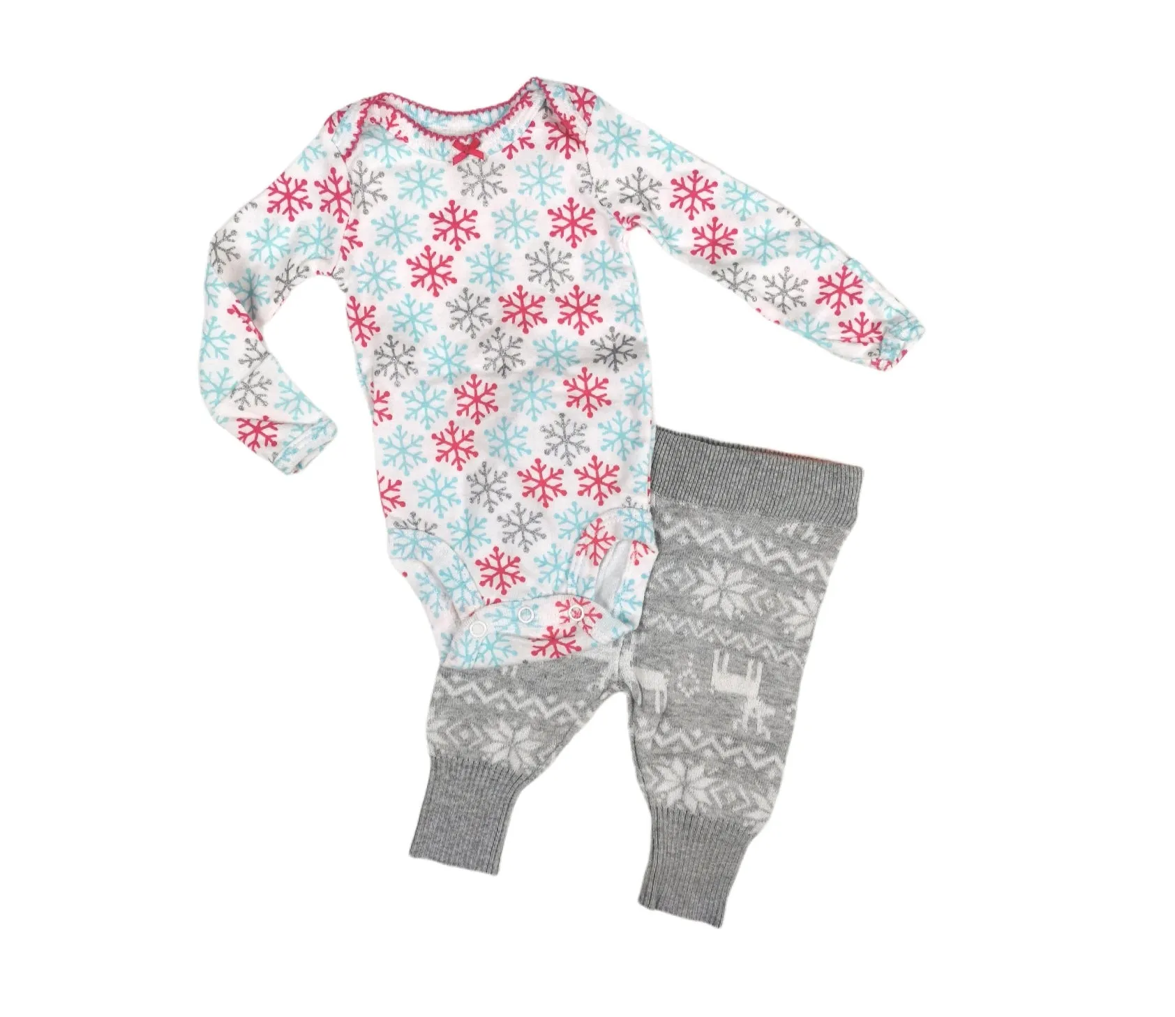 BABY GIRL SIZE 0/3 MONTHS - JOE FRESH & CARTERS, 2 Piece Mix N Match, Winter Outfit NWT / NWOT