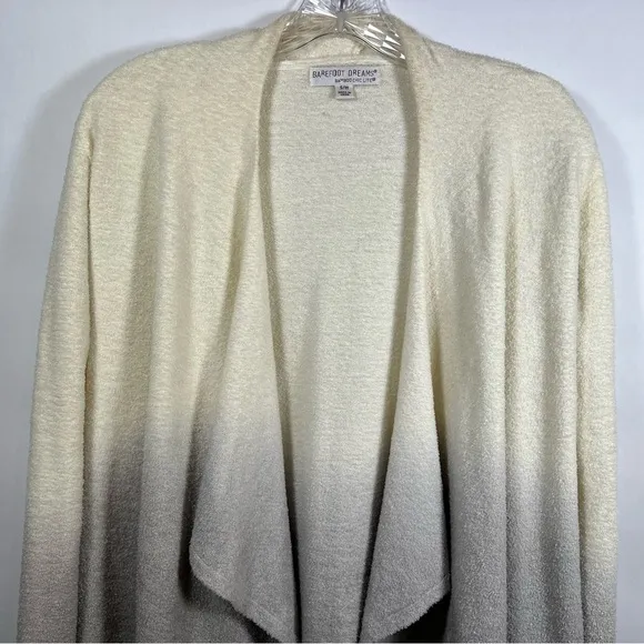 Barefoot Dreams women’s bamboo chic calypso open front cardigan size S/M ombre