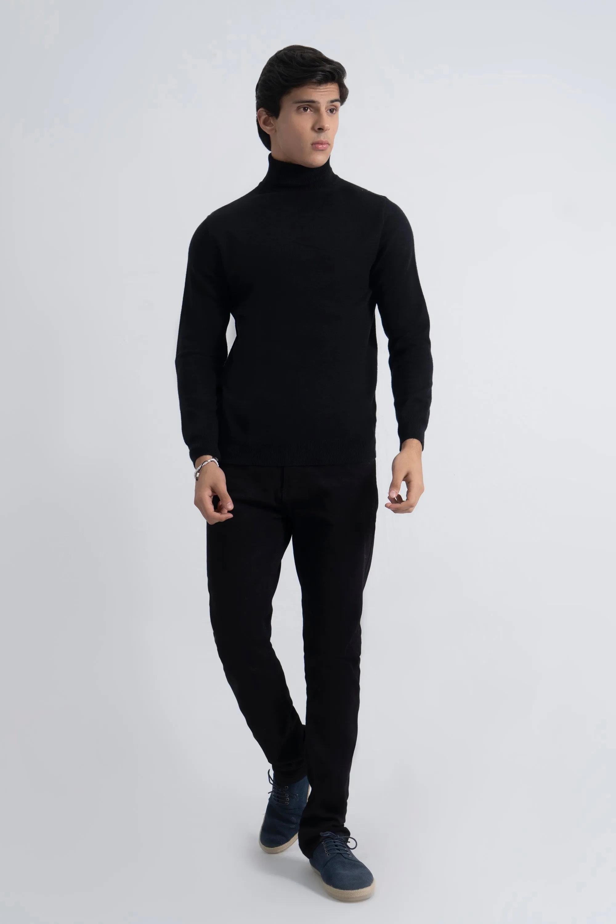 Black Acrylic High Neck