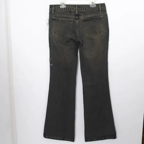 Black jeans flare leg embellished Chick by Nicky Hilton beaded skull goth vibe 5