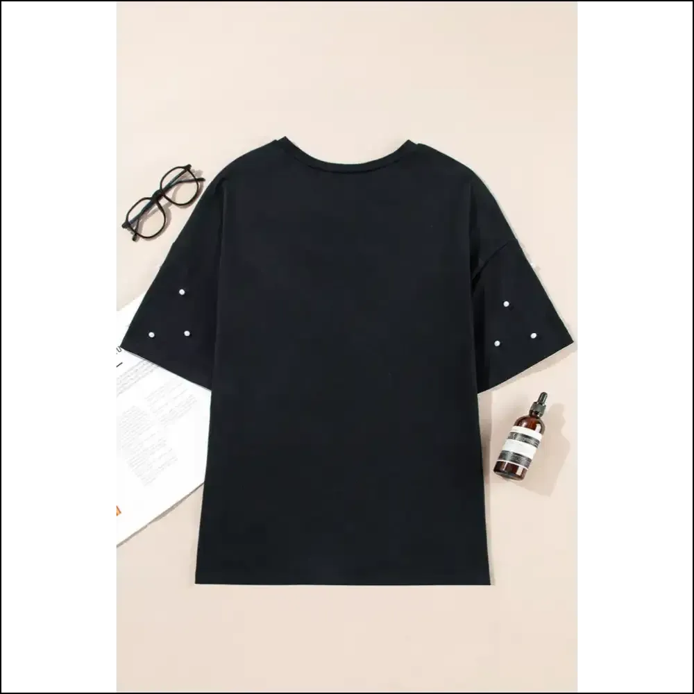 Black Pearl Beaded Tee:  Fabulous, Needful Things 🖤
