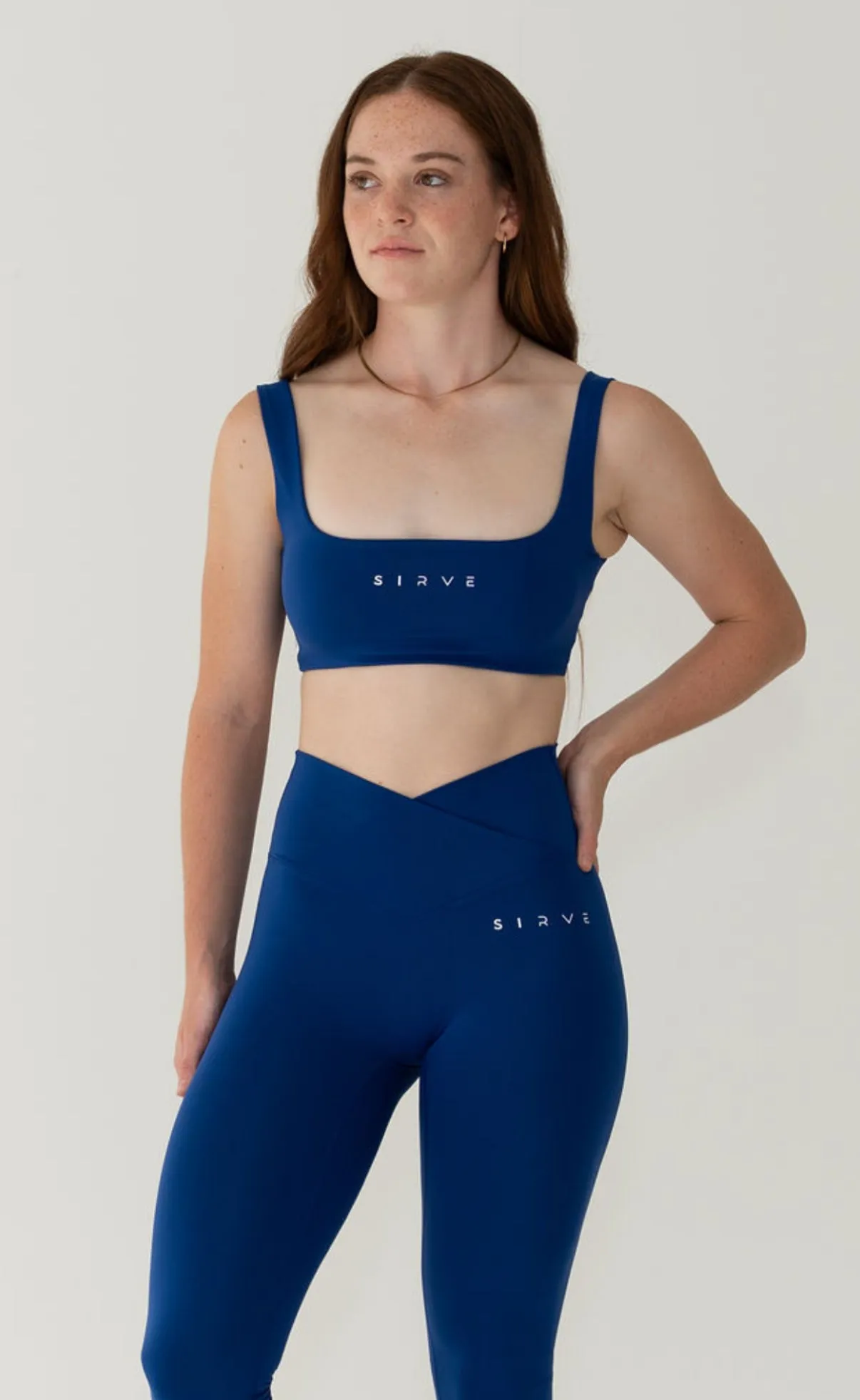 Blue fusion sports bra