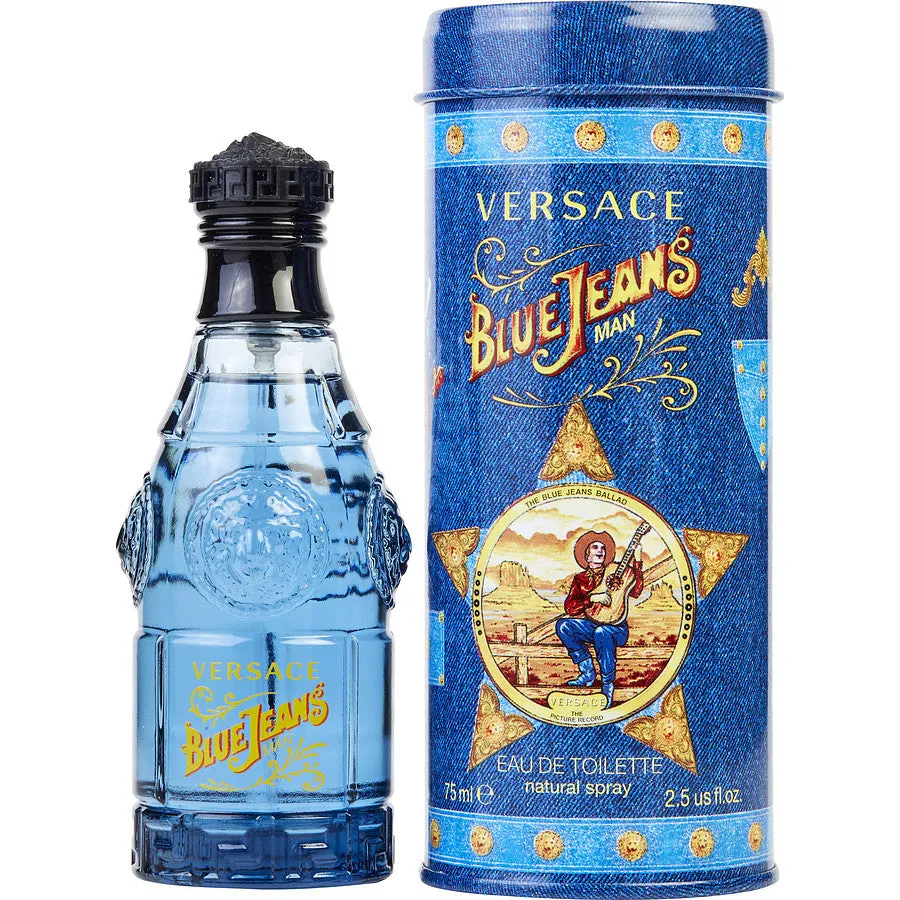 Blue Jeans by Versace for Men 2.5 oz EDT Spray