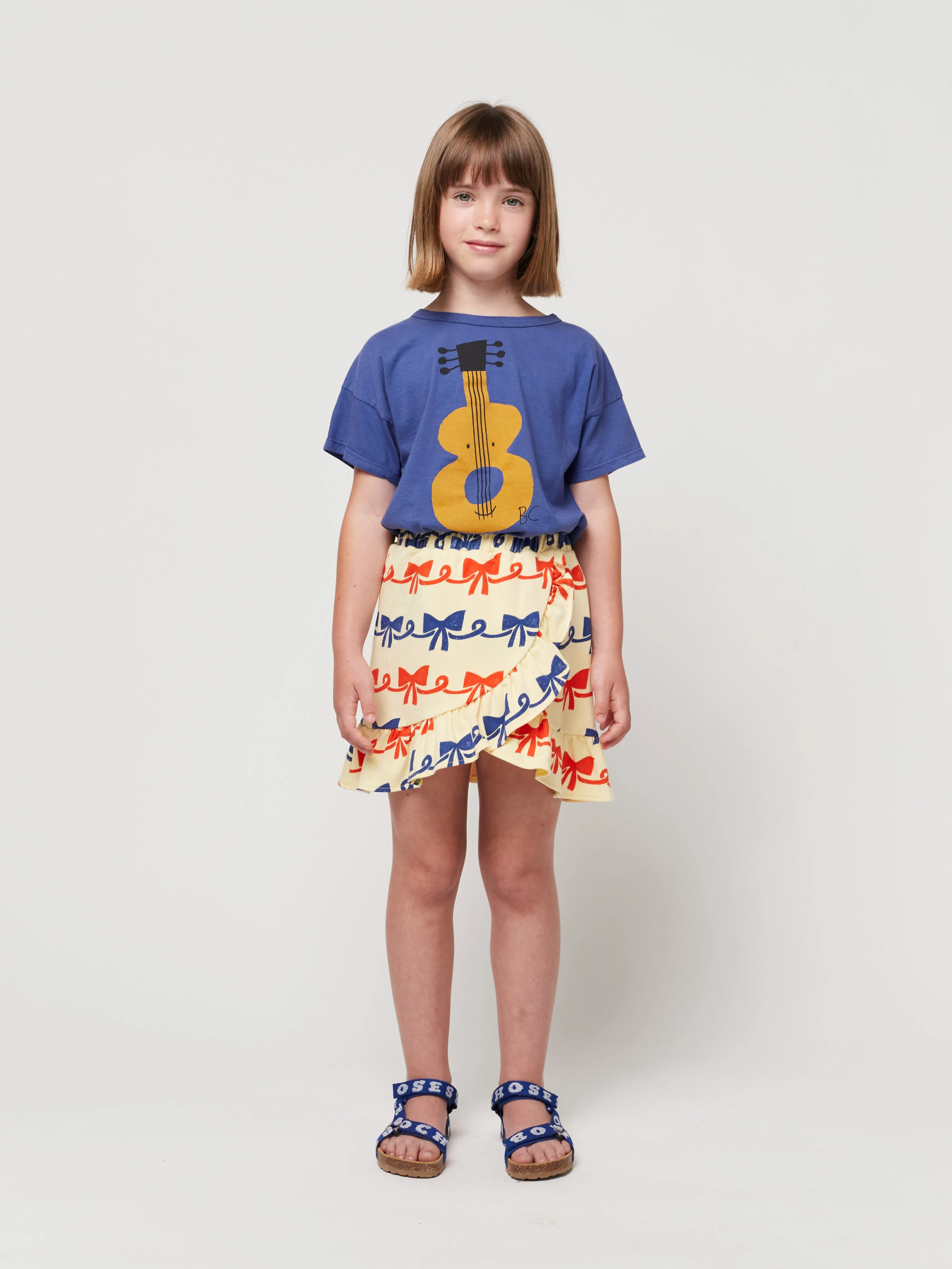 Bobo Choses | Ribbon Bow all over ruffle skirt