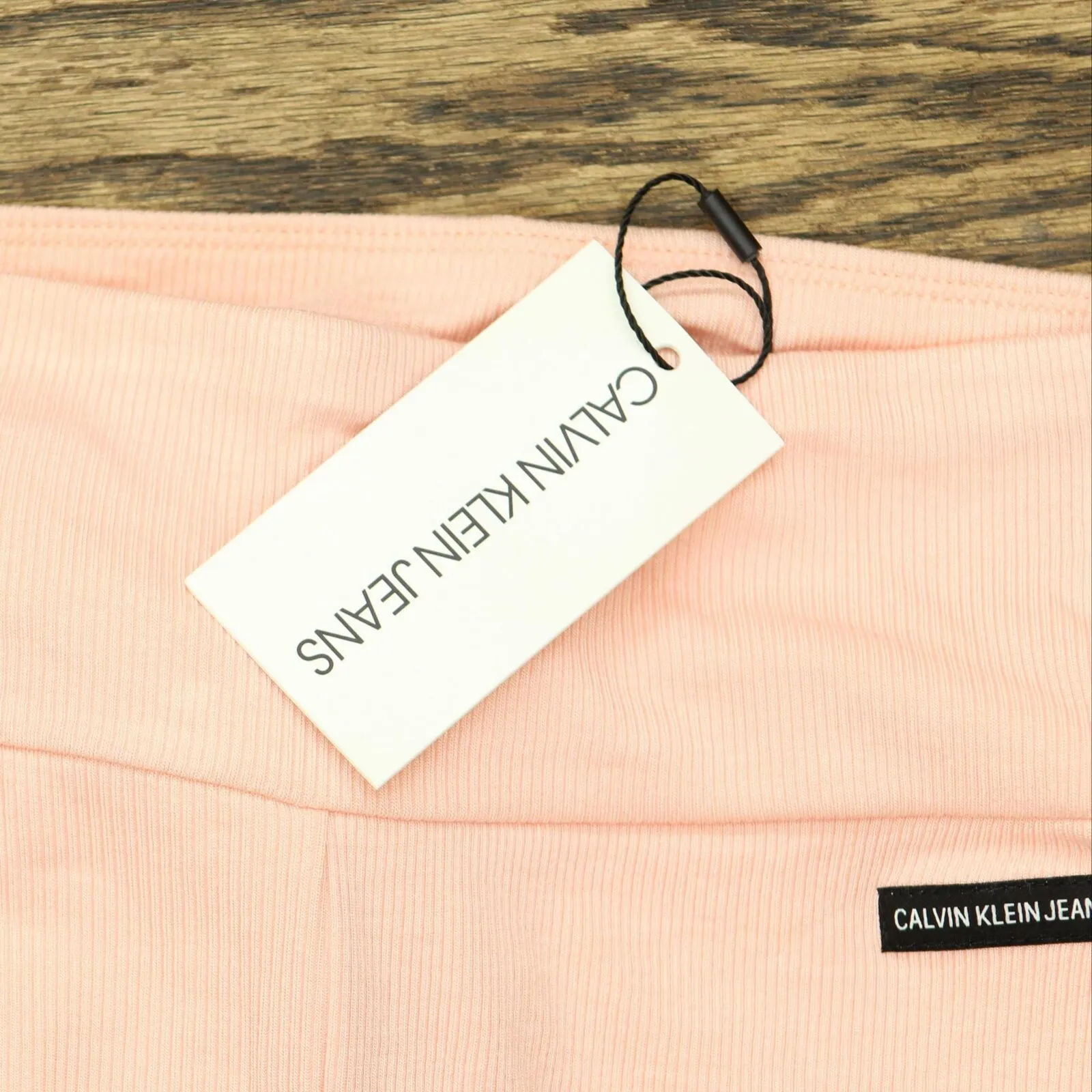 Calvin Klein Jeans Womens Micro Rib Bike Shorts Georgia Pink XS