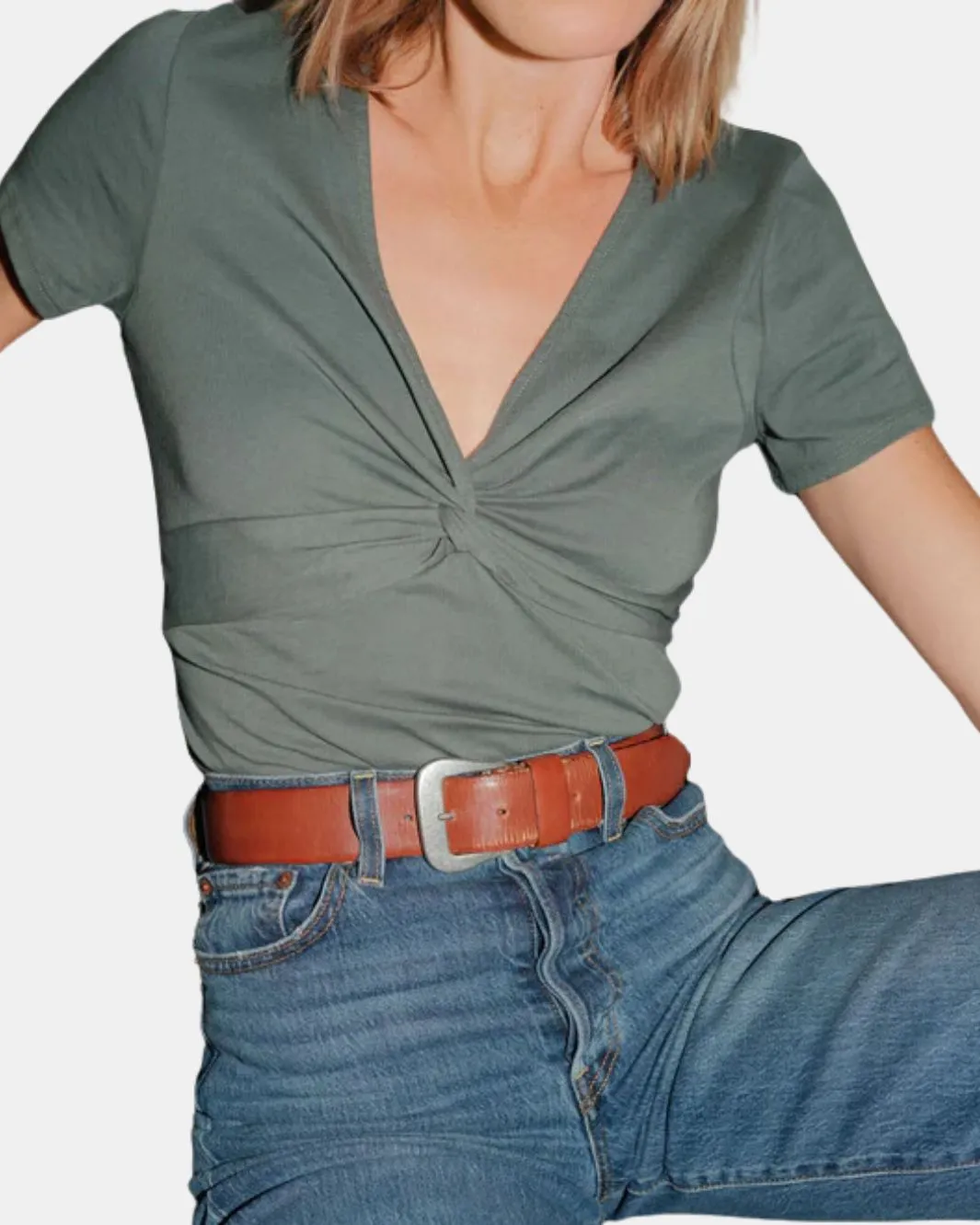 CAPRICE TEE IN JADE STONE
