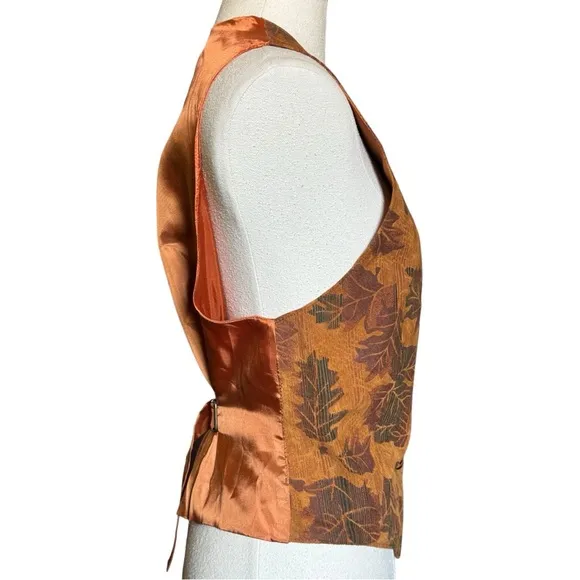 Cedars NWT Vintage Suede Autumn Foliage Vest