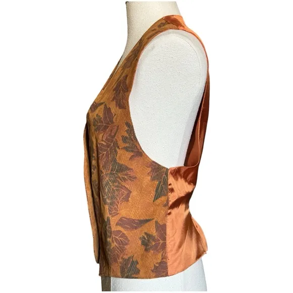 Cedars NWT Vintage Suede Autumn Foliage Vest