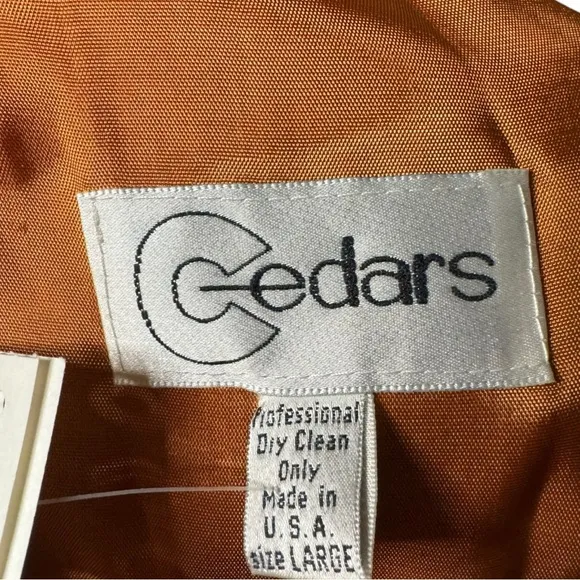 Cedars NWT Vintage Suede Autumn Foliage Vest