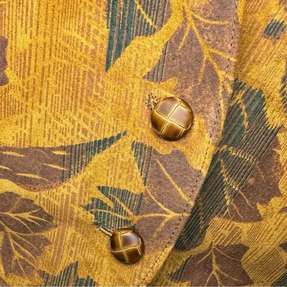 Cedars NWT Vintage Suede Autumn Foliage Vest