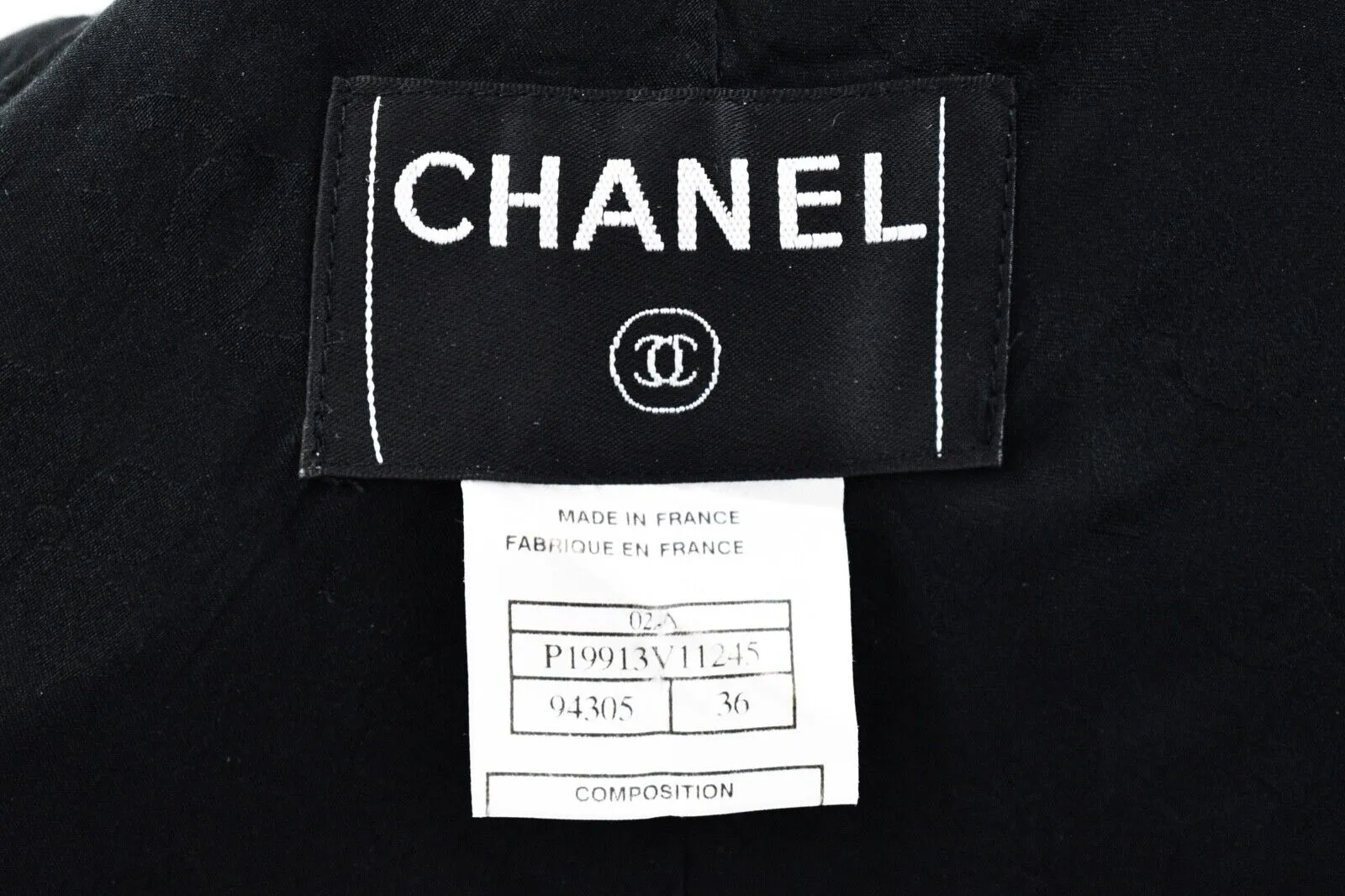 Chanel - Pearl Button Skirt Suit - Black Blazer Set - CC Zip - 4 - 36 - 2002 02A