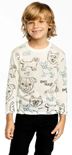 Chaser Dog Daze Charity L/S Crew Neck Tee