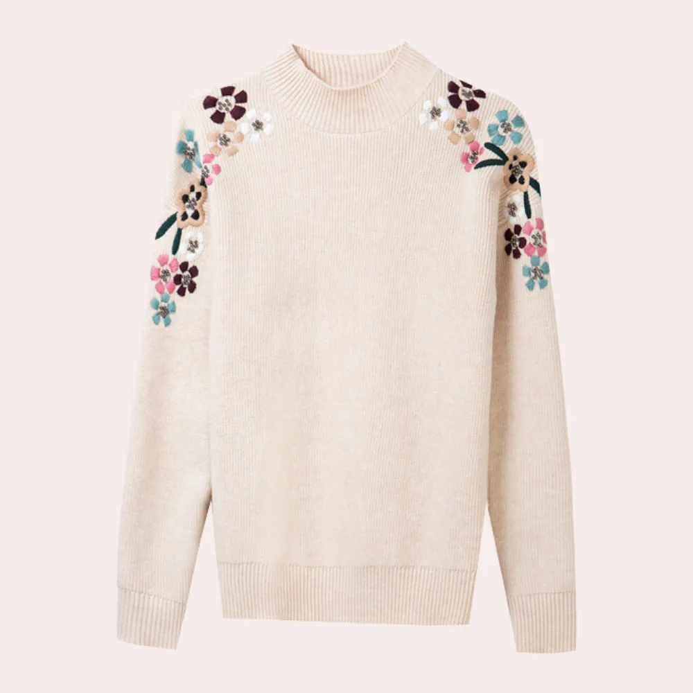 Chic Floral Women's Sweater