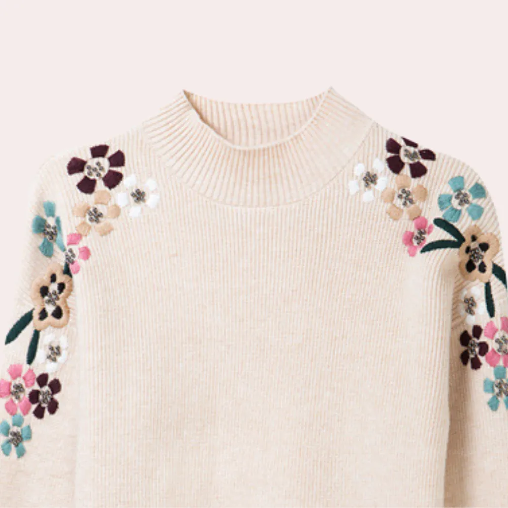 Chic Floral Women's Sweater