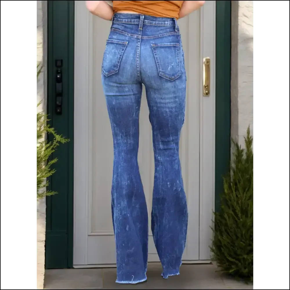 Chic Raw Hem Distressed Jeans: where Comfort Meets 'Omg, do i Look Good?' 😎✨