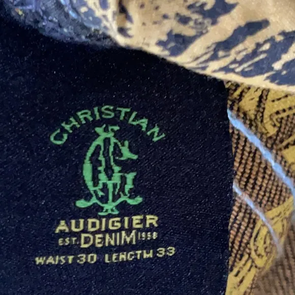 Christian Audigier Harrison Dagger Denim Jeans Size 30