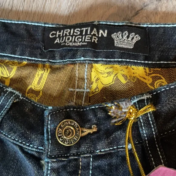 Christian Audigier Harrison Dagger Denim Jeans Size 30