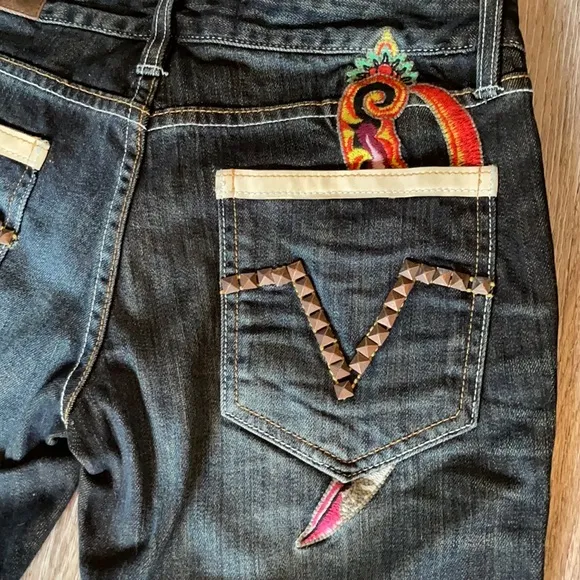 Christian Audigier Harrison Dagger Denim Jeans Size 30