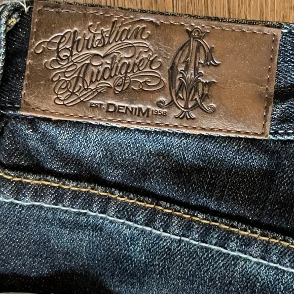 Christian Audigier Harrison Dagger Denim Jeans Size 30