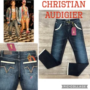 Christian Audigier Harrison Dagger Denim Jeans Size 30