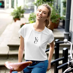 City Chic Crop Tee in Plain White